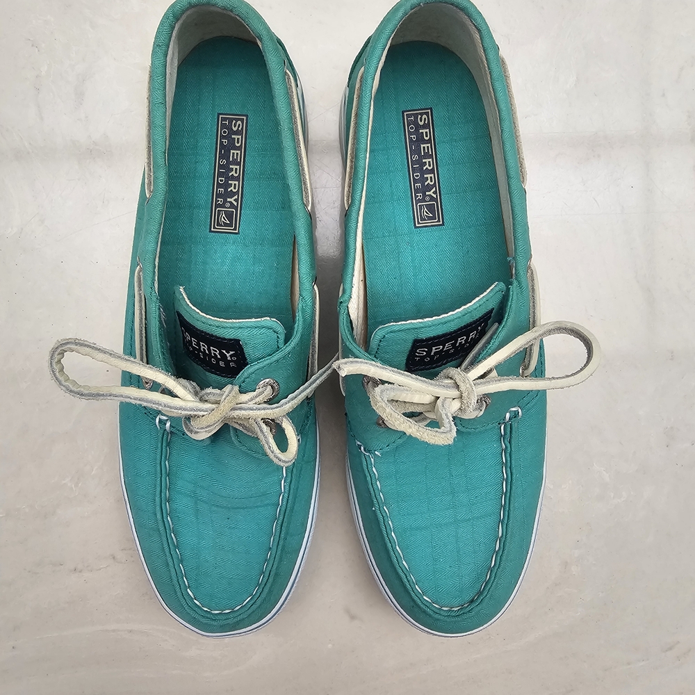 Sperry Teal Boat Shoes
